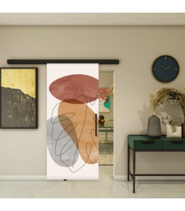 Glasschiebetür BLACK-LINE - Fotoprint Modell 345 | Glastuershop24