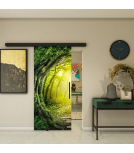 Glasschiebetür BLACK-LINE - Fotoprint Modell 348 | Glastuershop24