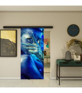 Glasschiebetür BLACK-LINE - Fotoprint Modell 351 | Glastuershop24
