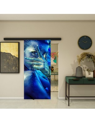 Glasschiebetür BLACK-LINE - Fotoprint Modell 351 | Glastuershop24
