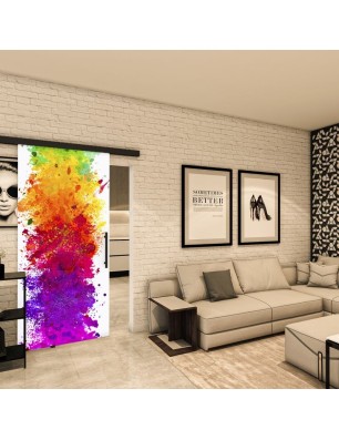 Glasschiebetür BLACK-LINE - Fotoprint Model 17 | Glastuershop24