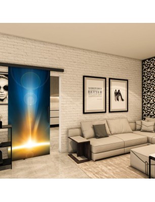 Glasschiebetür BLACK-LINE - Fotoprint Modell 28 | Glastuershop24