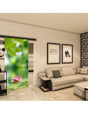 Glasschiebetür BLACK-LINE - Fotoprint Modell 42 | Glastuershop24