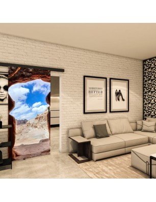 Glasschiebetür BLACK-LINE - Fotoprint Modell 45 | Glastuershop24