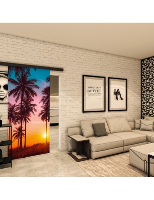 Glasschiebetür BLACK-LINE - Fotoprint Modell 63 | Glastuershop24