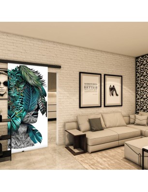 Glasschiebetür BLACK-LINE - Fotoprint Modell 80 | Glastuershop24