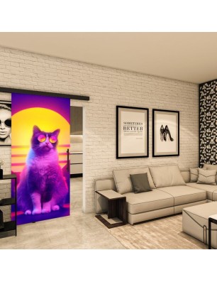 Glasschiebetür BLACK-LINE - Fotoprint Model 84 | Glastuershop24
