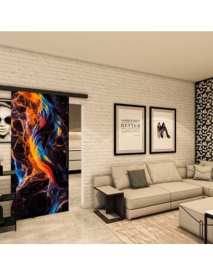 Glasschiebetür BLACK-LINE - Fotoprint Model 98 | Glastuershop24
