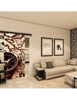 Glasschiebetür BLACK-LINE - Fotoprint Modell 163 | Glastuershop24