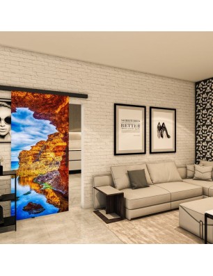 Glasschiebetür BLACK-LINE - Fotoprint Modell 172 | Glastuershop24