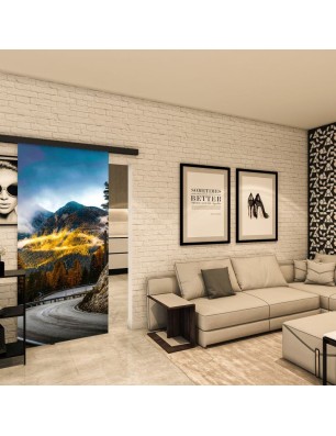 Glasschiebetür BLACK-LINE - Fotoprint Modell 200 | Glastuershop24