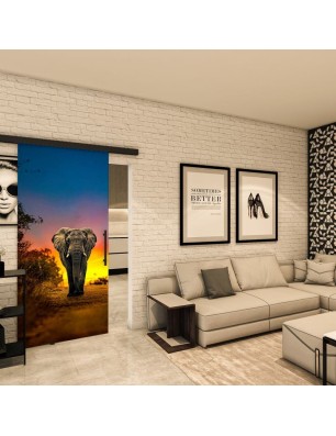 Glasschiebetür BLACK-LINE - Fotoprint Modell 226 | Glastuershop24