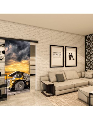 Glasschiebetür BLACK-LINE - Fotoprint Modell 260 | Glastuershop24