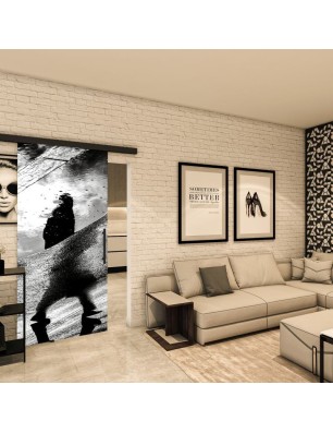 Glasschiebetür BLACK-LINE - Fotoprint Modell 271 | Glastuershop24