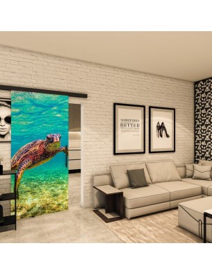 Glasschiebetür BLACK-LINE - Fotoprint Model 288 | Glastuershop24