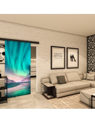 Glasschiebetür BLACK-LINE - Fotoprint Modell 300 | Glastuershop24