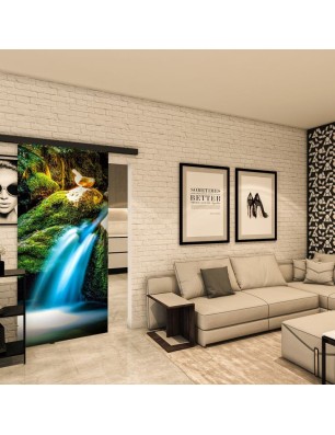 Glasschiebetür BLACK-LINE - Fotoprint Modell 311 | Glastuershop24