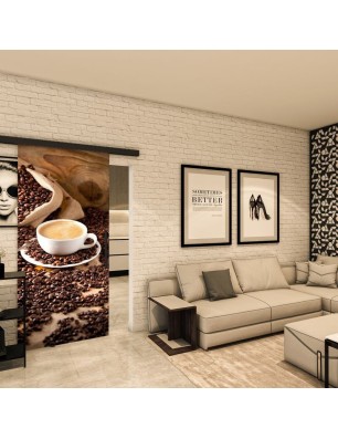 Glasschiebetür BLACK-LINE - Fotoprint Modell 318 | Glastuershop24