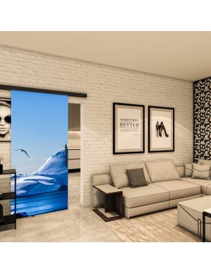 Glasschiebetür BLACK-LINE - Fotoprint Model 331 | Glastuershop24
