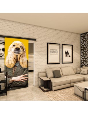 Glasschiebetür BLACK-LINE - Fotoprint Modell 337 | Glastuershop24