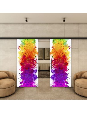 Glasschiebetür BLACK-LINE - Fotoprint Model 17 | Glastuershop24