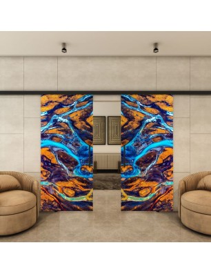 Glasschiebetür BLACK-LINE - Fotoprint Modell 24 | Glastuershop24