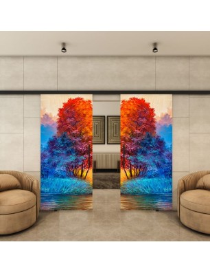Glasschiebetür BLACK-LINE - Fotoprint Model 25 | Glastuershop24