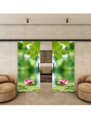 Glasschiebetür BLACK-LINE - Fotoprint Modell 42 | Glastuershop24