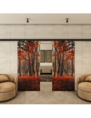 Glasschiebetür BLACK-LINE - Fotoprint Modell 67 | Glastuershop24