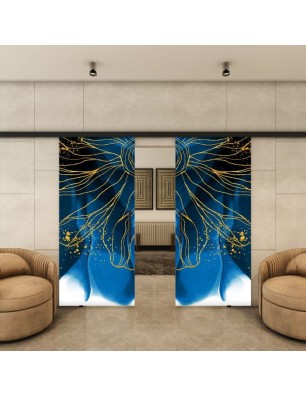 Glasschiebetür BLACK-LINE - Fotoprint Modell 77 | Glastuershop24