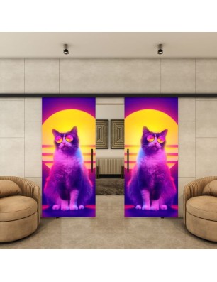 Glasschiebetür BLACK-LINE - Fotoprint Model 84 | Glastuershop24