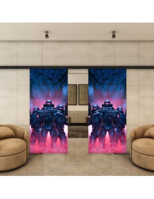 Glasschiebetür BLACK-LINE - Fotoprint Modell 89 | Glastuershop24