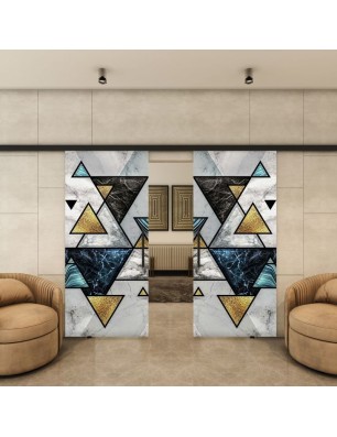 Glasschiebetür BLACK-LINE - Fotoprint Modell 97 | Glastuershop24