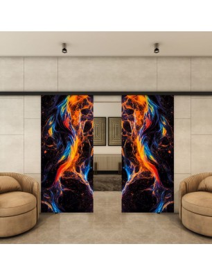 Glasschiebetür BLACK-LINE - Fotoprint Model 98 | Glastuershop24