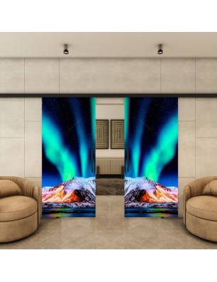 Glasschiebetür BLACK-LINE - Fotoprint Modell 151 | Glastuershop24