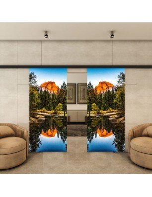 Glasschiebetür BLACK-LINE - Fotoprint Modell 160 | Glastuershop24