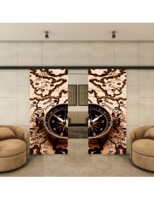 Glasschiebetür BLACK-LINE - Fotoprint Modell 163 | Glastuershop24
