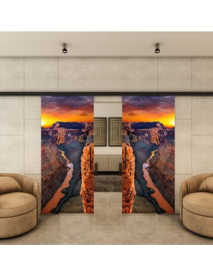 Glasschiebetür BLACK-LINE - Fotoprint Model 171 | Glastuershop24
