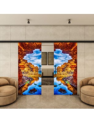 Glasschiebetür BLACK-LINE - Fotoprint Modell 172 | Glastuershop24
