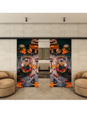 Glasschiebetür BLACK-LINE – Fotoprint Modell 184 | Glastuershop24