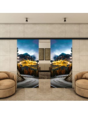 Glasschiebetür BLACK-LINE - Fotoprint Modell 200 | Glastuershop24