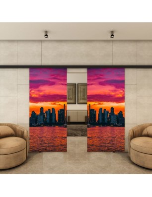 Glasschiebetür BLACK-LINE - Fotoprint Model 202 | Glastuershop24