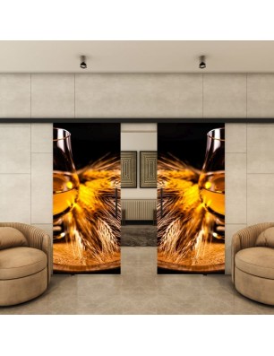 Glasschiebetür BLACK-LINE - Fotoprint Modell 218 | Glastuershop24