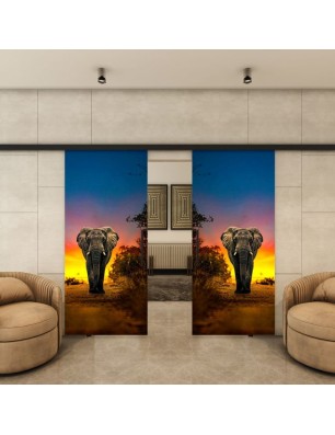 Glasschiebetür BLACK-LINE - Fotoprint Modell 226 | Glastuershop24