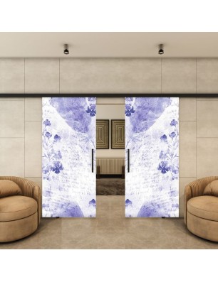 Glasschiebetür BLACK-LINE - Fotoprint Modell 257 | Glastuershop24