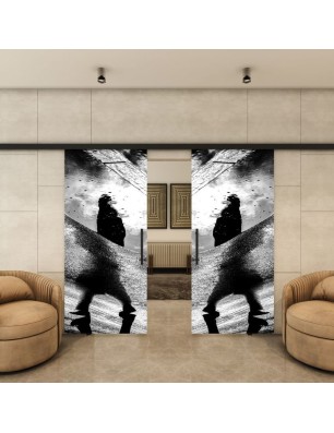 Glasschiebetür BLACK-LINE - Fotoprint Modell 271 | Glastuershop24