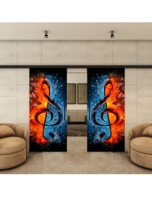 Glasschiebetür BLACK-LINE - Fotoprint Modell 274 | Glastuershop24