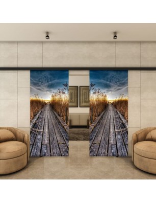 Glasschiebetür BLACK-LINE - Fotoprint Model 280 | Glastuershop24