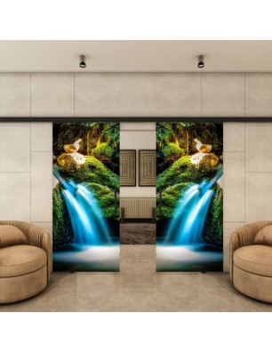 Glasschiebetür BLACK-LINE - Fotoprint Modell 311 | Glastuershop24