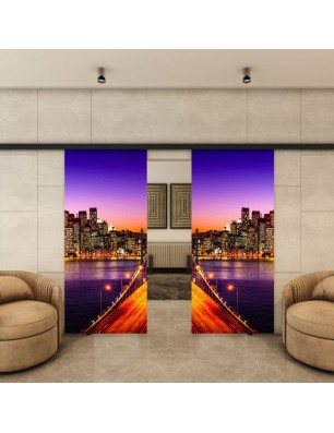 Glasschiebetür BLACK-LINE - Fotoprint Model 329 | Glastuershop24